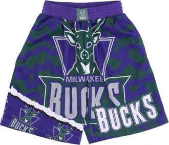 Mitchell & Ness Basketbal shorts NBA Jumbotron 2.0 Mesh Short Hardwood Classics Milbuc - Heren - Fitness - Paars - XL - Fitness