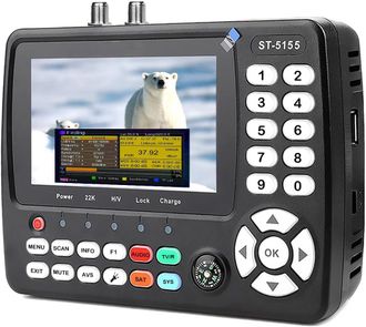 OEM St-5155 Detector De Sat&eacute;lite Combinado Dvb-s2/s/s2x/t2/t/c, Detector De Se&ntilde;al De Tv Satelital H.264/265 De 10 Bits, Receptor De Sat&eacute;lite Con Unicable/