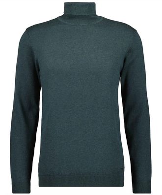 Ragman Rundhalspullover RAGMAN, Herren, Gr. 60, gr&uuml;n (dunkelgr&uuml;n, 357), 95% Baumwolle 5% Cashmere, hoch geschlossener Ausschnitt, Pullover Rundhalspullover