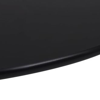 Berkfield Home Table Top Tempered Glass Round 900 mm in Black