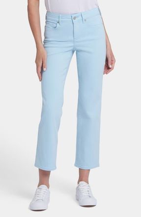 NYDJ Marilyn Straight Leg Ankle Jeans in Aquatic at Nordstrom, Size 12
