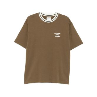 Dr&ocirc;le de Monsieur T-Shirts, male, Green, Size: XL Le T-Shirt Slogan Sport