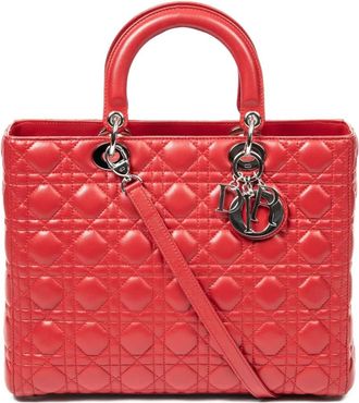 Dior Borsa tote Lady Dior - Rosso