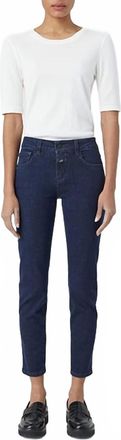 Closed Baker Mid Rise Crop Jeans In Dark Blue
