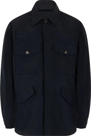 Burberry Nylon Jacket - Heren - Zomerjassen - Blauw - L - Nylon - Jassen