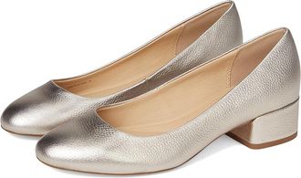 Dune London Bracket High Heels Gold : 40 (US Womens 10) B - Medium, Leather