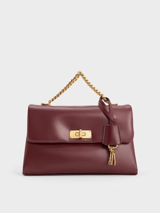 Charles & Keith Kerry Chain-Handle Crossbody Bag