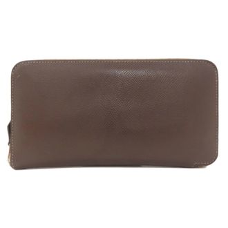 Herm&egrave;s Azap Dark Brown Epsom Leather Long Wallet (Bi-Fold) (Pre-Owned)