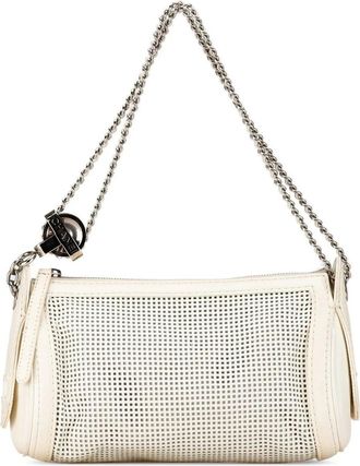Chanel Hobo Bags - 2004-2005 Caviar Perforated Pulley Shoulder Bag - Gr. unisize - in Weiß - für Damen