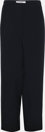 Marina Rinaldi Navy Blue Silk Trousers