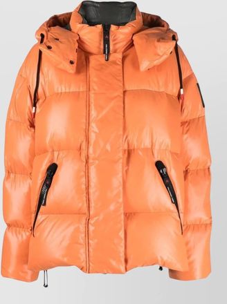 Peuterey down quilted hooded puffer jacket