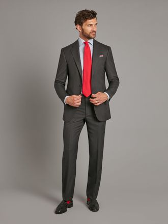 Oliver Brown Lightweight Astell Suit - Grey Herringbone