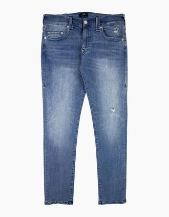 True Religion Mens True Religion Rocco Skinny Jean 32 Denim - Blue - Size: 36/32