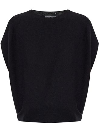 Emporio Armani Cotton Blend Knitted Top