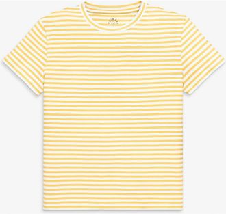 primary Adult Easy Crewneck Stripe Tee in Sunlight White Stripe at Nordstrom, Size Xx-Large