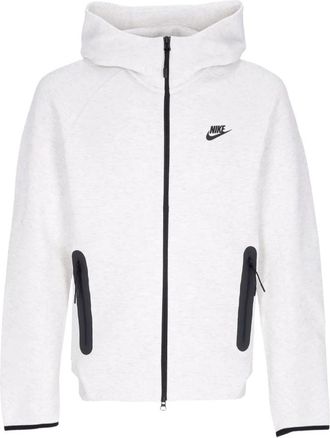 Nike Tech Fleece Windrunner Hoodie - Heren - Sportshirts - Wit - XL - Katoen - Fitness