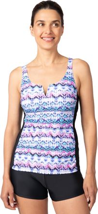 Free Country Womens Notch Front Tankini Top