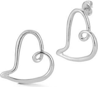Glaze Jewelry Heart Stud Earrings in Silver at Nordstrom Rack