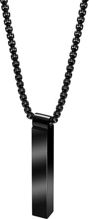 Geoffrey Beene Mens Vertical Bar Pendant Necklace in Black at Nordstrom Rack