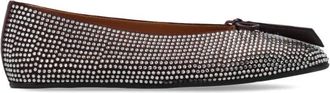 The Attico Ballerinas met Decoratieve Afwerking - Dames - Ballerinas - Grijs - 36 EU - Leer - Schoenen