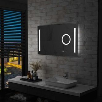 vidaXL Vidaxl - Espejo De Pared De Ba&ntilde;o Con Led Y Sensor T&aacute;ctil 100x60 Cm