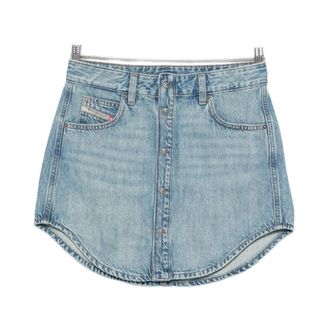 Diesel Denim Skirts, female, Blue, Size: W29 Diesel Skirts Blue