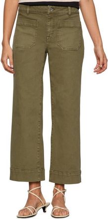 Sanctuary The Marine Crop Denim Pants in Covert Green at Nordstrom, Size 31 P