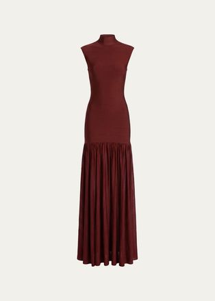 Retrof&ecirc;te Zosima Mock-Neck Knit Maxi Dress