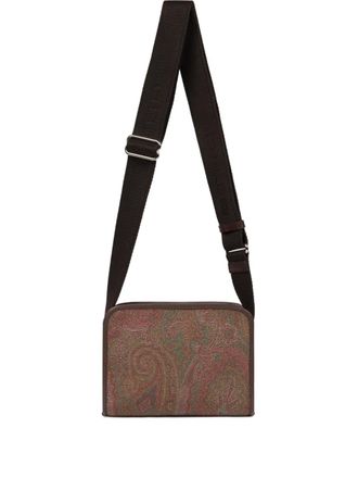 Etro small Arnica paisley messenger bag - Brown