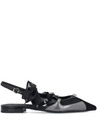 Pinko bow pointed pumps - Black