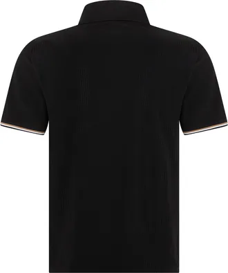 HUGO BOSS Mens Polo Shirt Black Jersey Polyester T-shirts And Polos