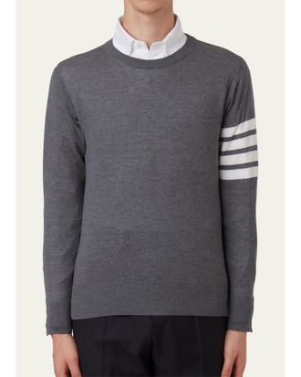 Thom Browne Mens 4-Bar Wool Sweater