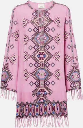 Isabel Marant Miniabito Zayana in seta con paillettes