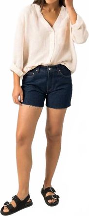 Saint James Laurence Linen Blouse In Powder