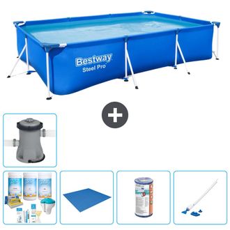 Bestway Piscina Bestway Steel Pro Rectangular - 300x201x66 Cm - 7-piezas S22081