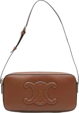 Celine Pre-owned Shoulder Bags, female, Brown, Size: ONE SIZE Pre-owned Vintage Shoulder Bag