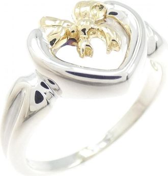 Tiffany & Co. Silver Yellow Gold Yellow Gold (18K) Silver 925 Band Ring (Pre-Owned)