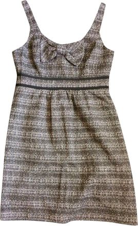 Tibi black and white bow embellished dress Size S