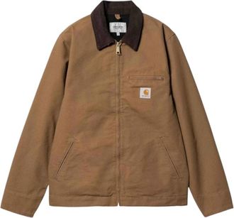 Carhartt Work in Progress OG Detroit Jacket - Heren - Zomerjassen - Bruin - M - Katoen - Jassen