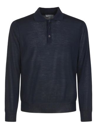 Canali wool V-neck sweater - Blue