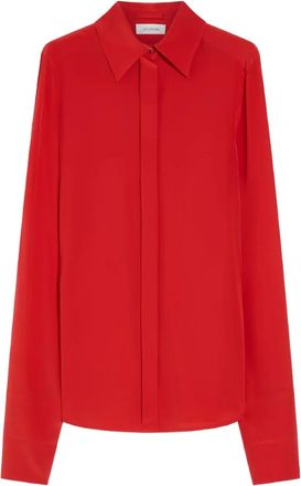 Max Mara Camicia sartoriale a maniche lunghe - Rosso