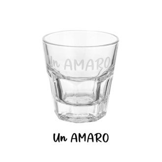 KASANOVA Bicchierino 130 ml scritta Un amaro