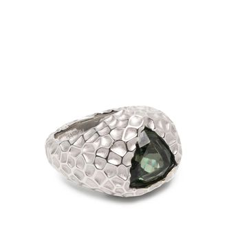 Darkai Hammered-effect Trillion-cut Ring