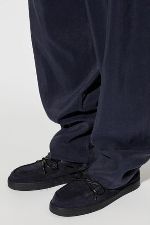 Giorgio Armani Suede Shoes, Mens, Navy Blue