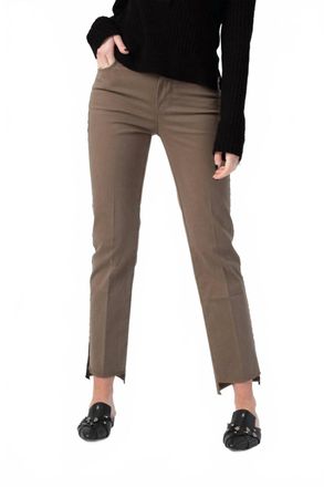 Frame Denim Le High Straight Raw Stagger Tuxedo Tape Pants In Army Green