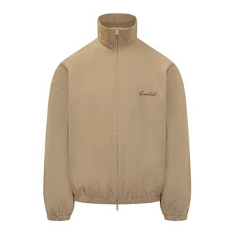 Fear of God Light Jackets, male, Brown, Size: L Signature Full Zip Track Jacket