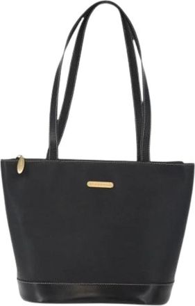 Burberry Pre-owned Shoulder Bags, female, Black, Size: ONE SIZE Pre-owned Vintage tote bag