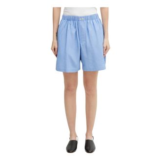 Wales Bonner Sunday Shorts - Dames - Bermuda - Blauw - XS - Katoen - Korte Broeken