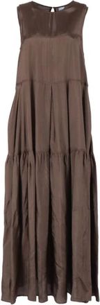 Aspesi Kleedjes - Dames - Maxi kleedjes - Groen - L - Kleedjes