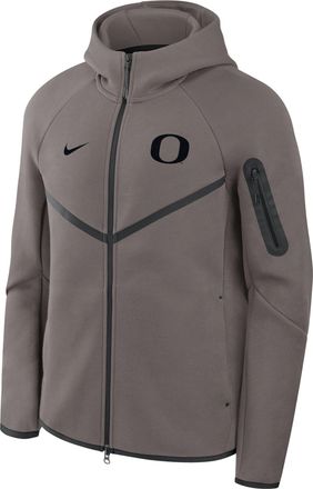 Nike Oregon Tech Fleece Nike Mens College Full-Zip Hooded Jacket in Grey | 05L40LYKUON-8DL